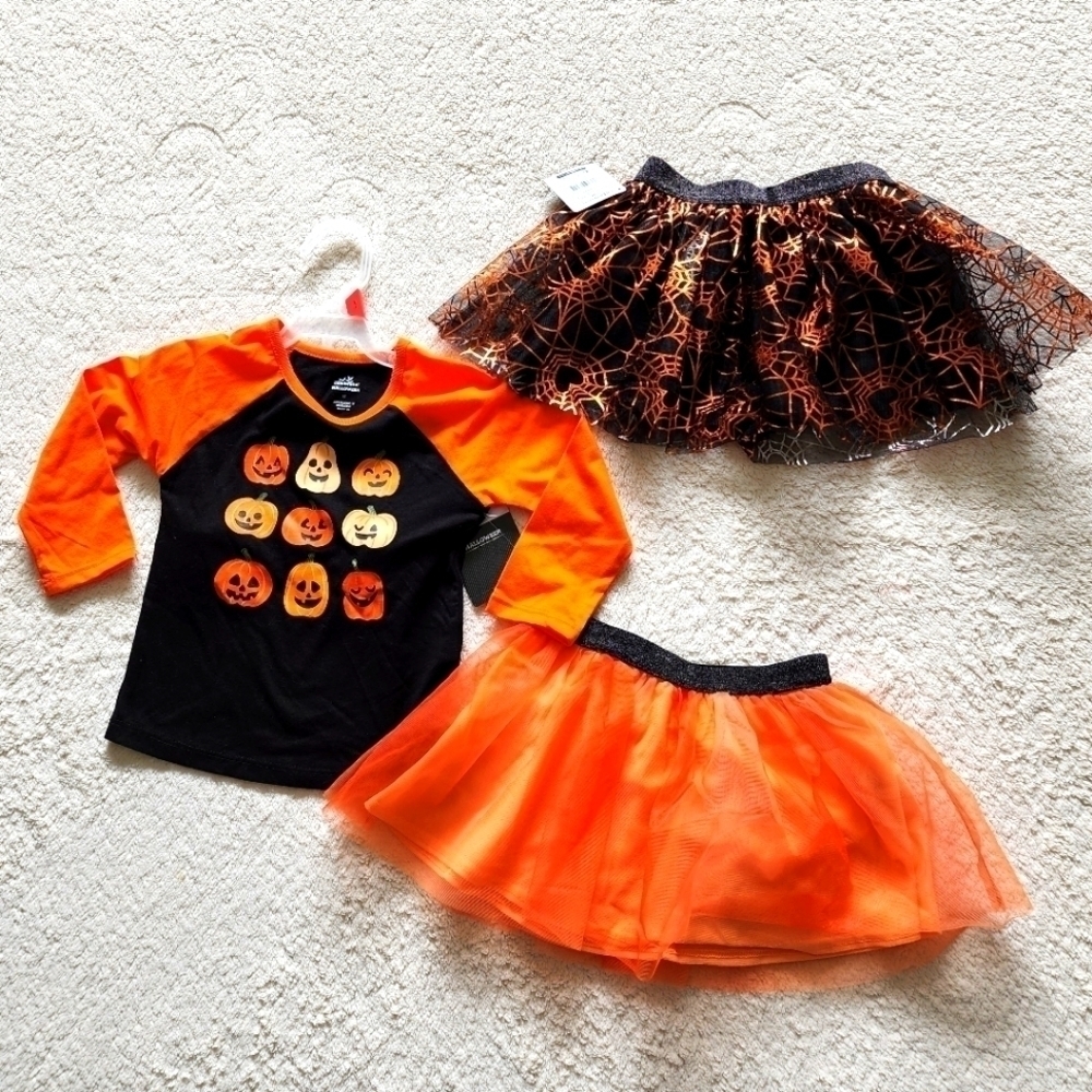 NWT toddler girl Halloween outfit set size 2t